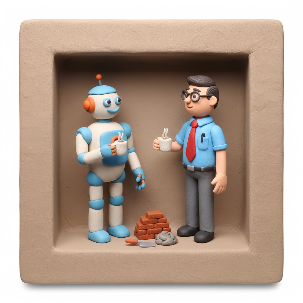 Human and robot hands reaching toward each other